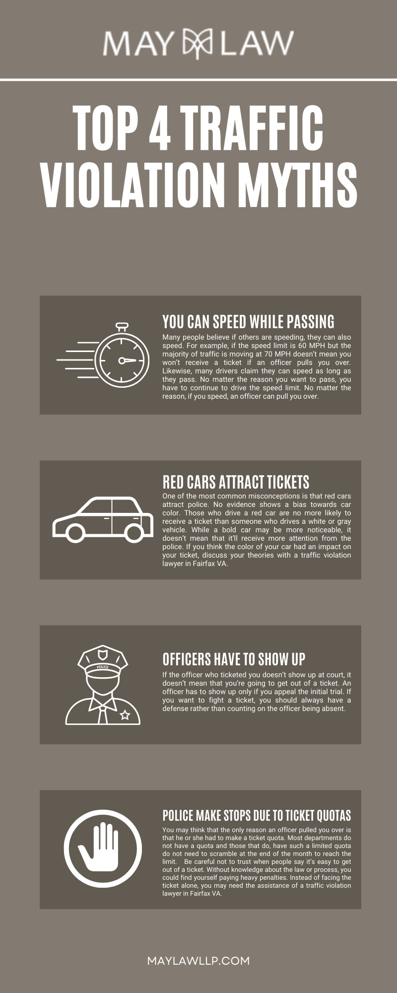 Top 4 Traffic Violation Myths